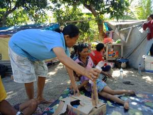 Receiving water in Lombok